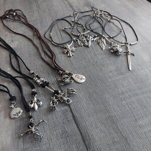 NEW Goth style necklaces, 12 pieces